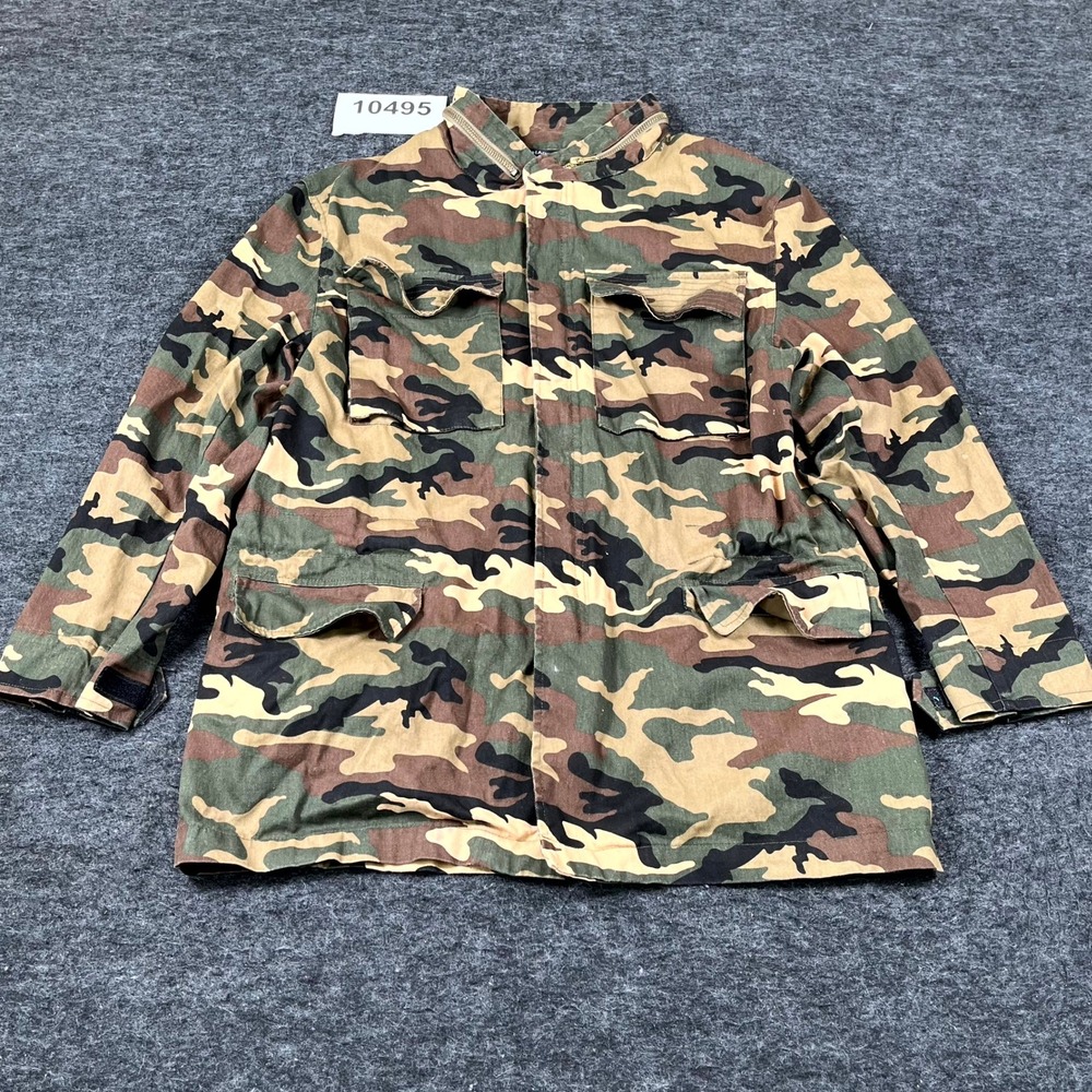 Haoduoyi Military Jacket Men Large Green Brown Camouflage Cotton Utility Pockets